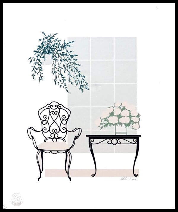 TA 23.31.002 Interno Con Sedia | 3d wall art decor singapore